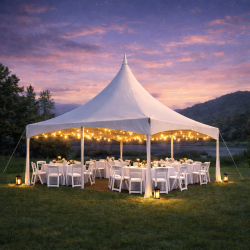 20' x 20' High Peak Frame Tent Combo
