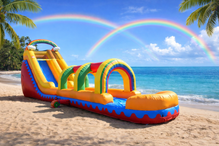 Water Slide with Slip and Slide